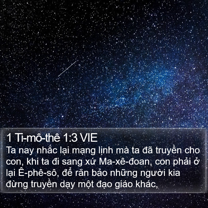 1 Ti-mô-thê 1:3 VIE Bible Study