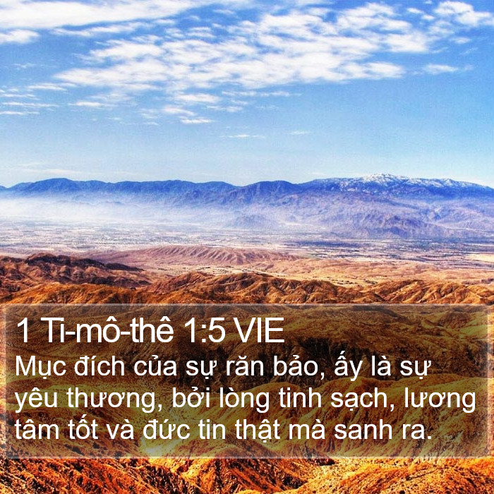 1 Ti-mô-thê 1:5 VIE Bible Study