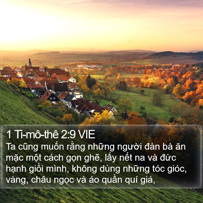 1 Ti-mô-thê 2:9 VIE Bible Study