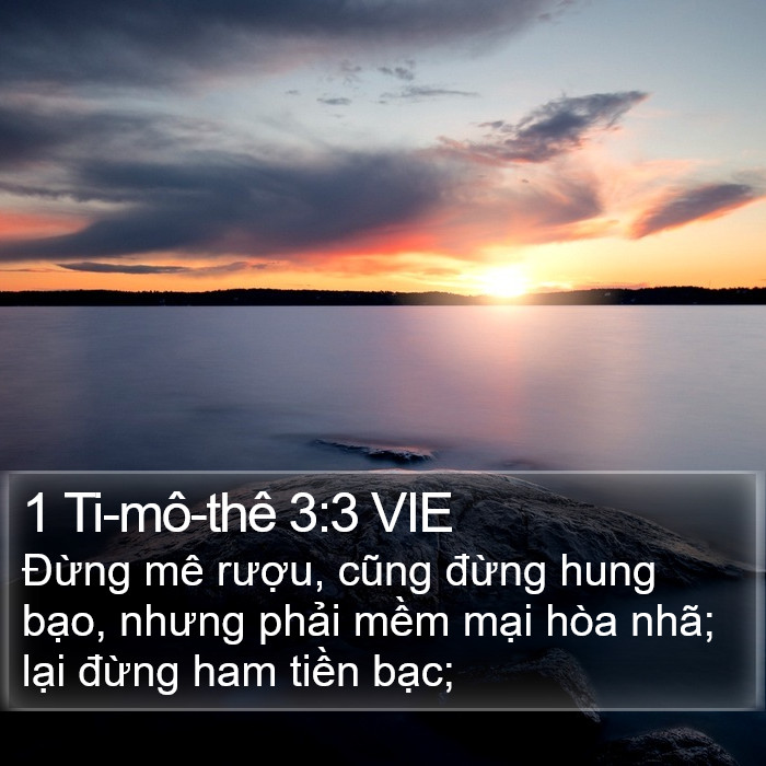 1 Ti-mô-thê 3:3 VIE Bible Study