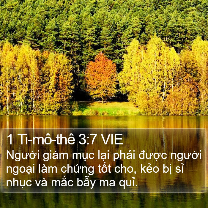 1 Ti-mô-thê 3:7 VIE Bible Study