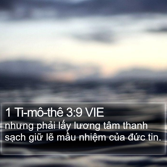 1 Ti-mô-thê 3:9 VIE Bible Study