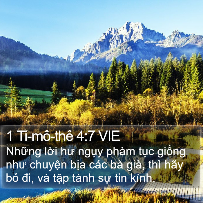 1 Ti-mô-thê 4:7 VIE Bible Study