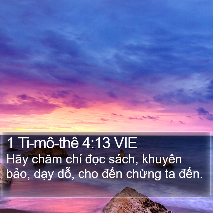 1 Ti-mô-thê 4:13 VIE Bible Study