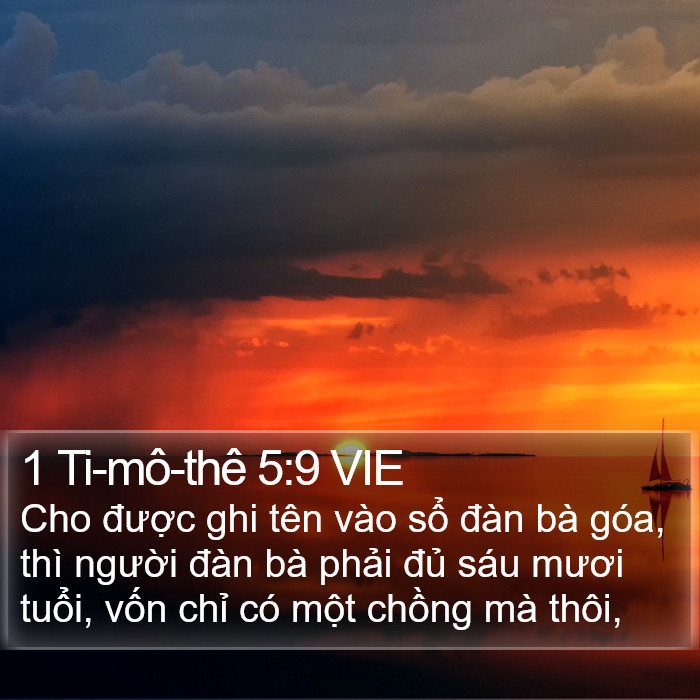 1 Ti-mô-thê 5:9 VIE Bible Study