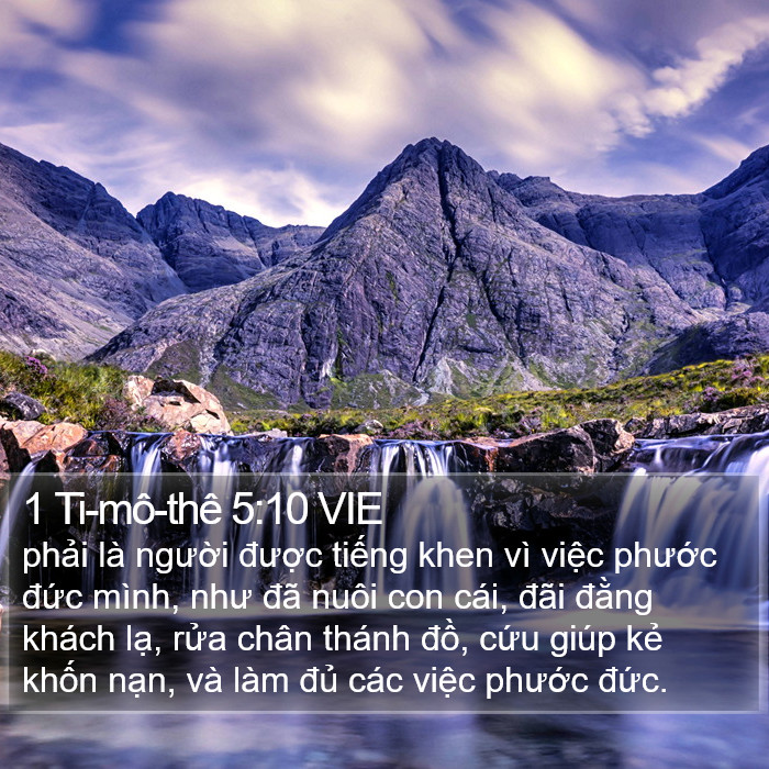 1 Ti-mô-thê 5:10 VIE Bible Study