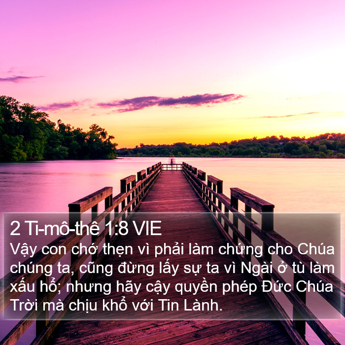 2 Ti-mô-thê 1:8 VIE Bible Study