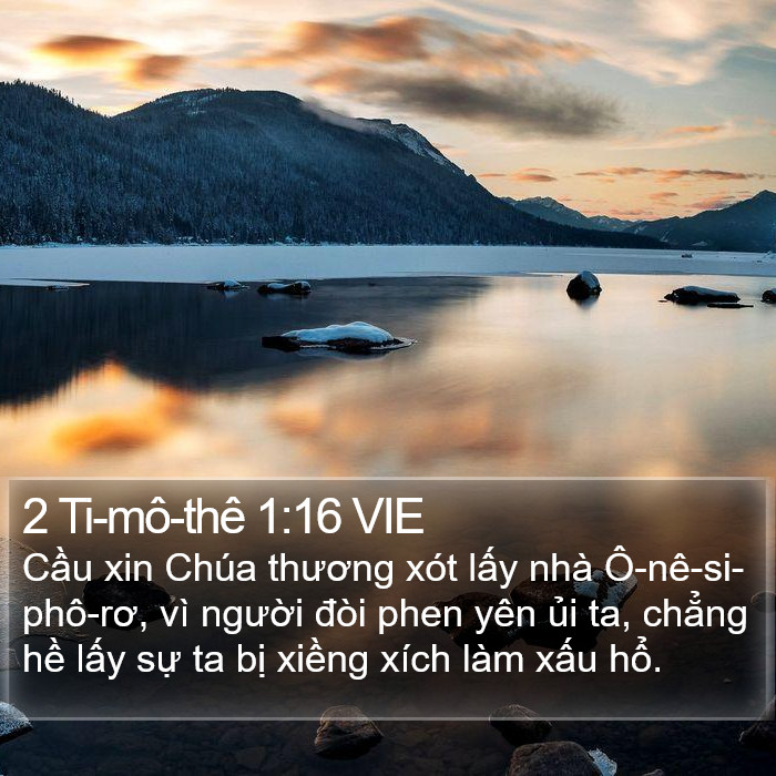 2 Ti-mô-thê 1:16 VIE Bible Study