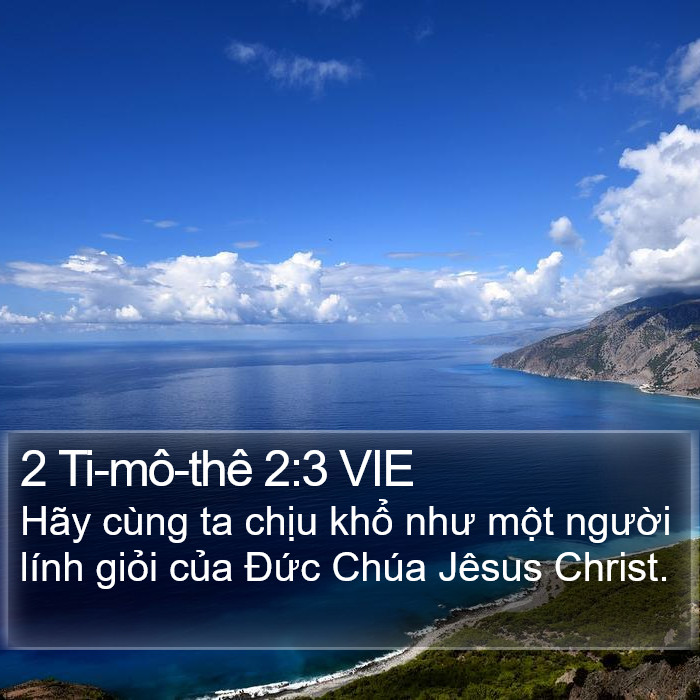 2 Ti-mô-thê 2:3 VIE Bible Study