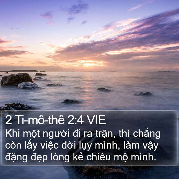 2 Ti-mô-thê 2:4 VIE Bible Study