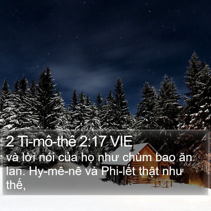 2 Ti-mô-thê 2:17 VIE Bible Study