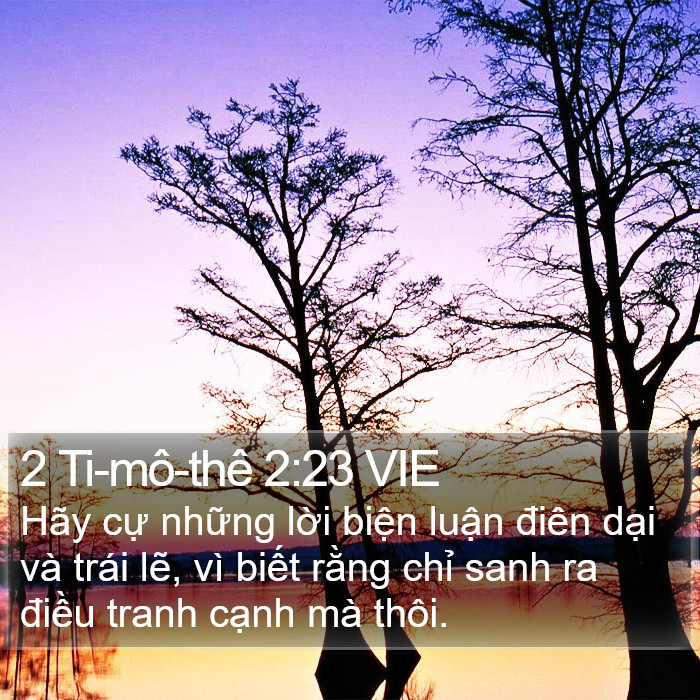 2 Ti-mô-thê 2:23 VIE Bible Study