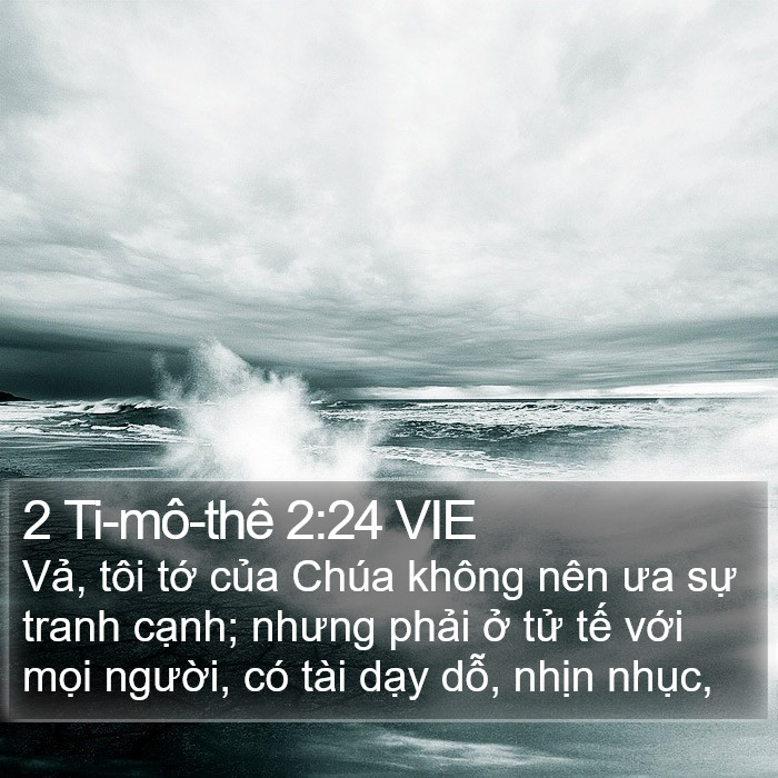 2 Ti-mô-thê 2:24 VIE Bible Study