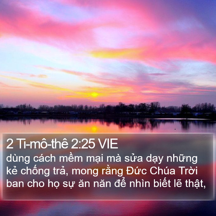 2 Ti-mô-thê 2:25 VIE Bible Study