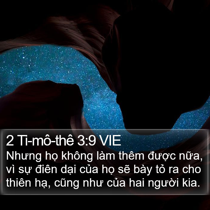 2 Ti-mô-thê 3:9 VIE Bible Study