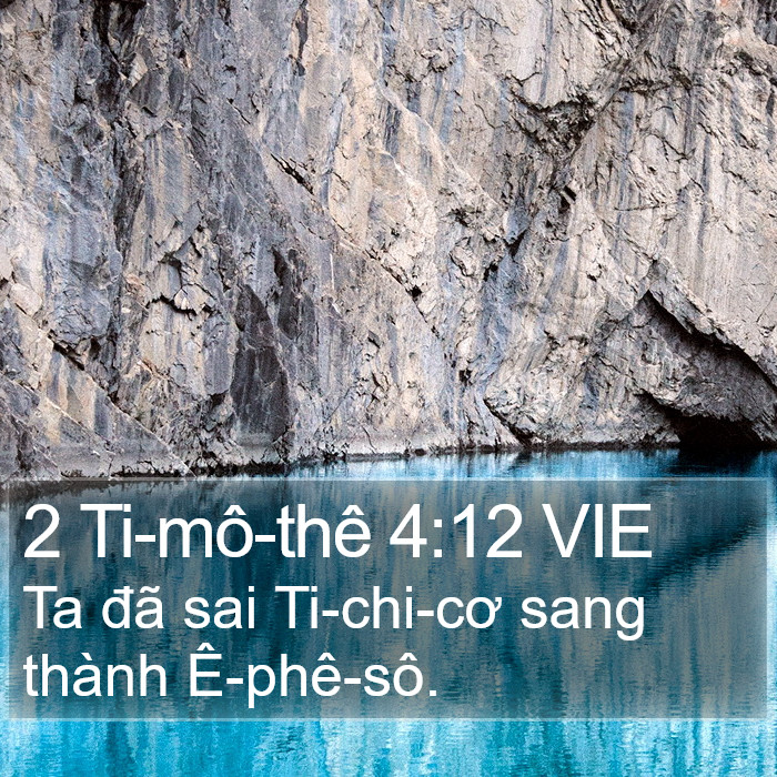 2 Ti-mô-thê 4:12 VIE Bible Study