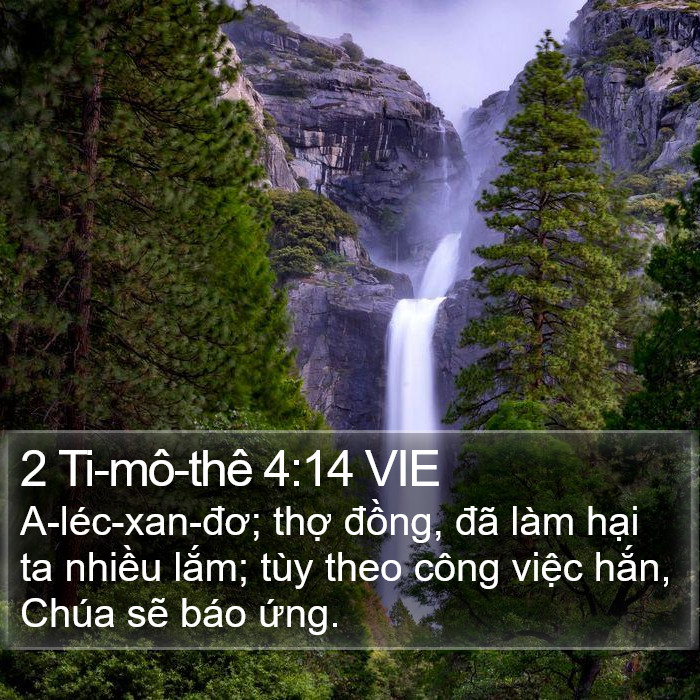 2 Ti-mô-thê 4:14 VIE Bible Study