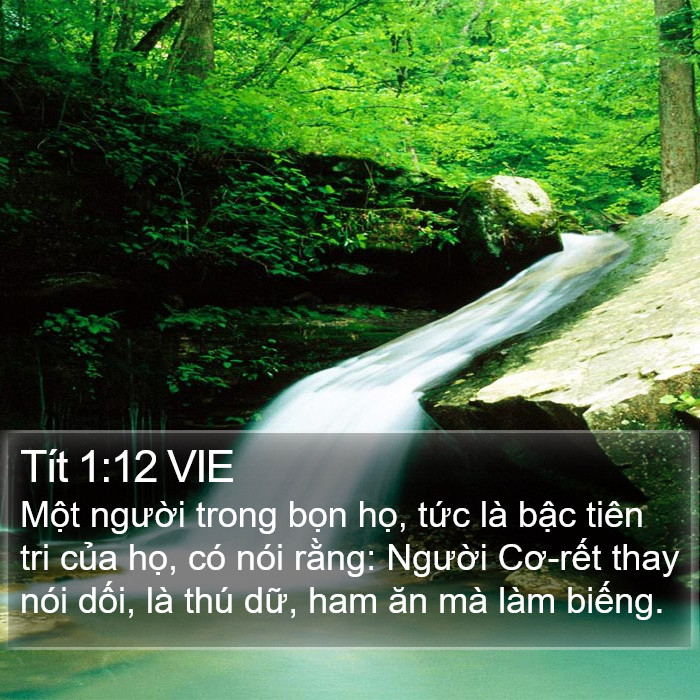 Tít 1:12 VIE Bible Study