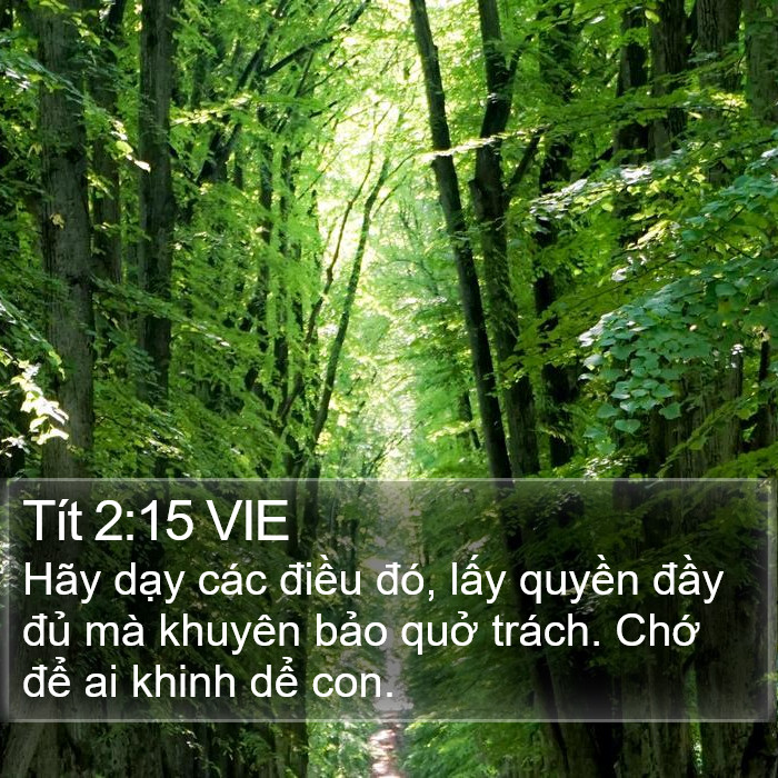 Tít 2:15 VIE Bible Study