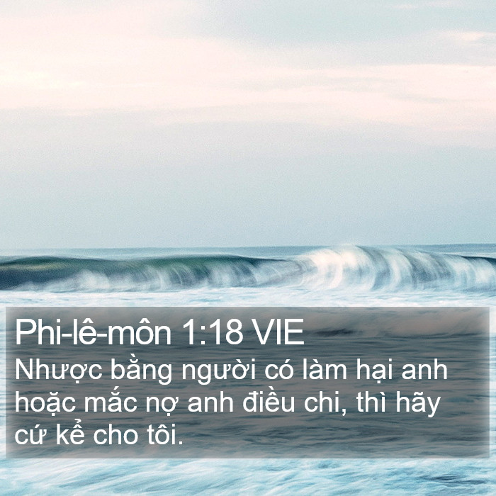 Phi-lê-môn 1:18 VIE Bible Study