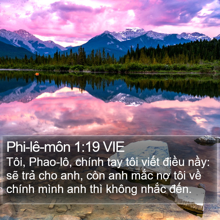 Phi-lê-môn 1:19 VIE Bible Study