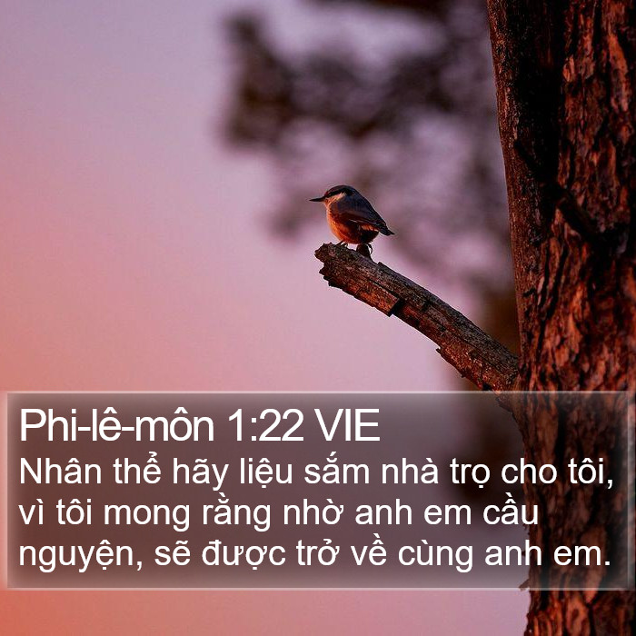 Phi-lê-môn 1:22 VIE Bible Study