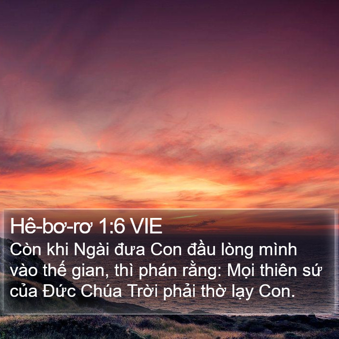 Hê-bơ-rơ 1:6 VIE Bible Study