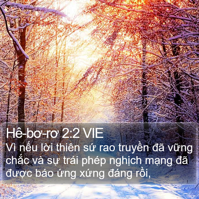 Hê-bơ-rơ 2:2 VIE Bible Study