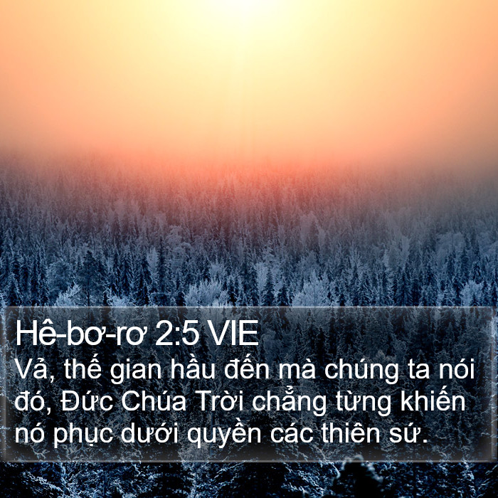 Hê-bơ-rơ 2:5 VIE Bible Study