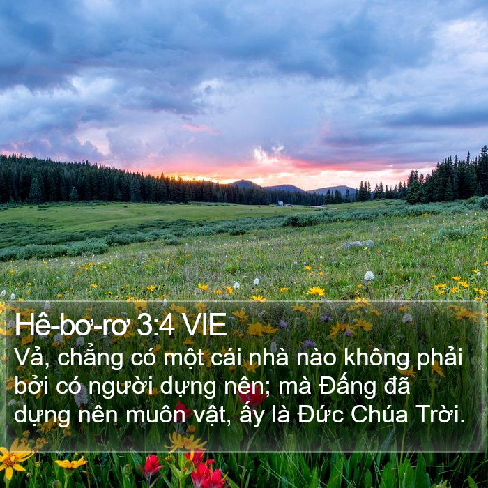 Hê-bơ-rơ 3:4 VIE Bible Study