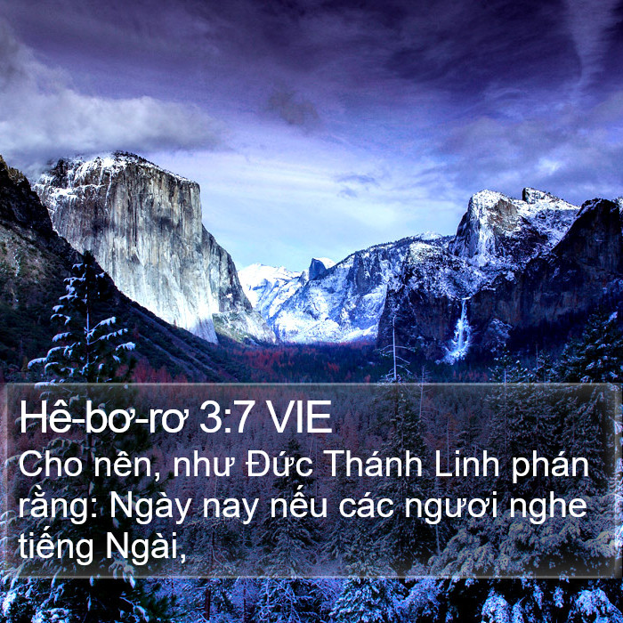 Hê-bơ-rơ 3:7 VIE Bible Study