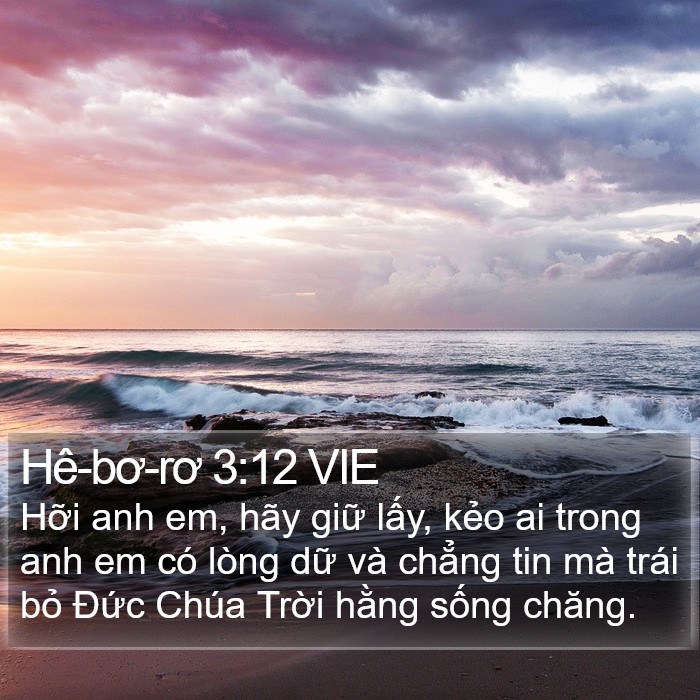 Hê-bơ-rơ 3:12 VIE Bible Study