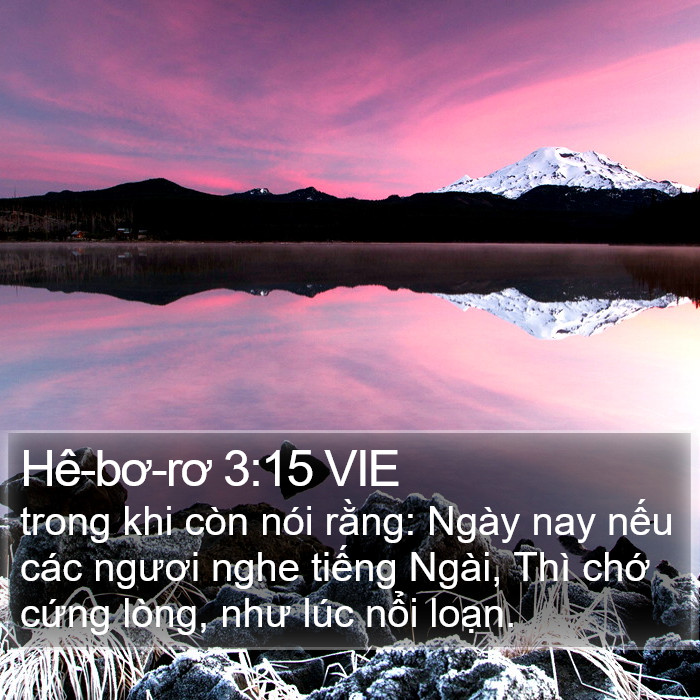 Hê-bơ-rơ 3:15 VIE Bible Study