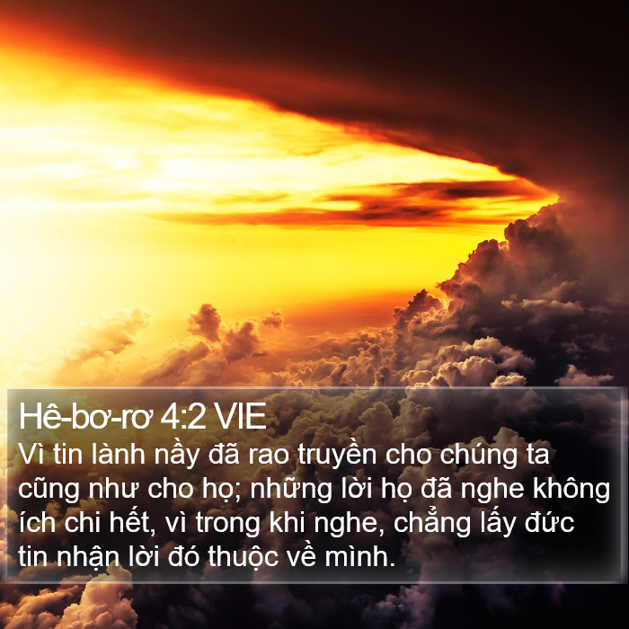 Hê-bơ-rơ 4:2 VIE Bible Study