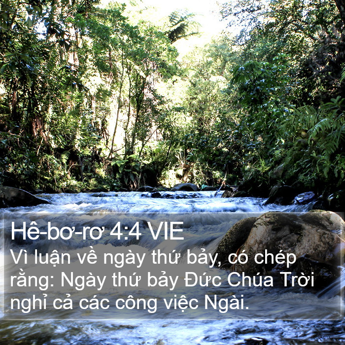 Hê-bơ-rơ 4:4 VIE Bible Study
