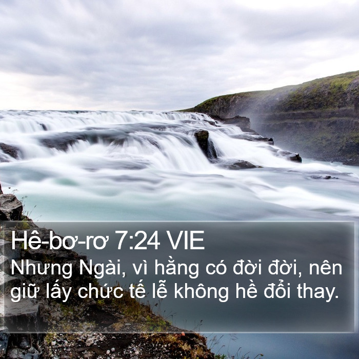 Hê-bơ-rơ 7:24 VIE Bible Study