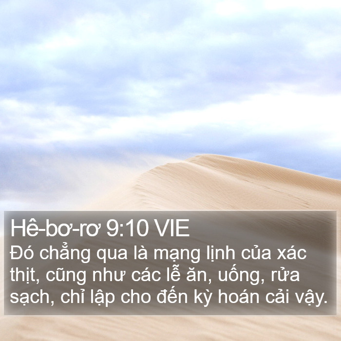 Hê-bơ-rơ 9:10 VIE Bible Study