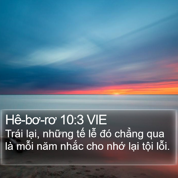 Hê-bơ-rơ 10:3 VIE Bible Study