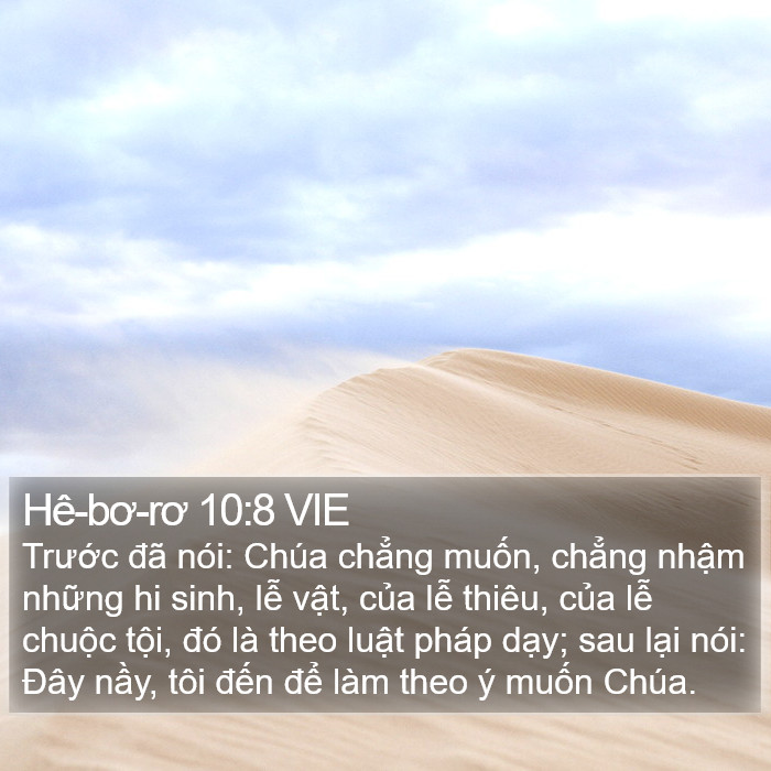 Hê-bơ-rơ 10:8 VIE Bible Study