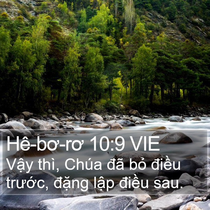 Hê-bơ-rơ 10:9 VIE Bible Study