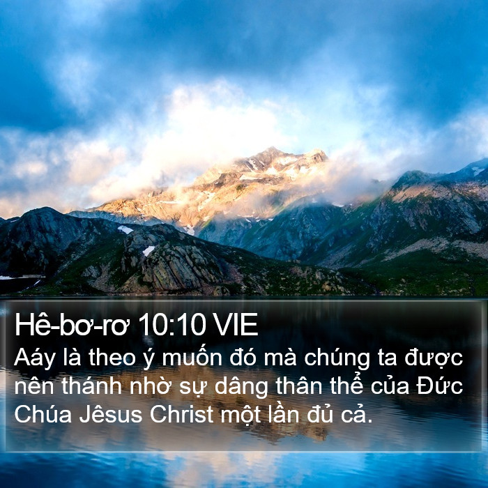 Hê-bơ-rơ 10:10 VIE Bible Study