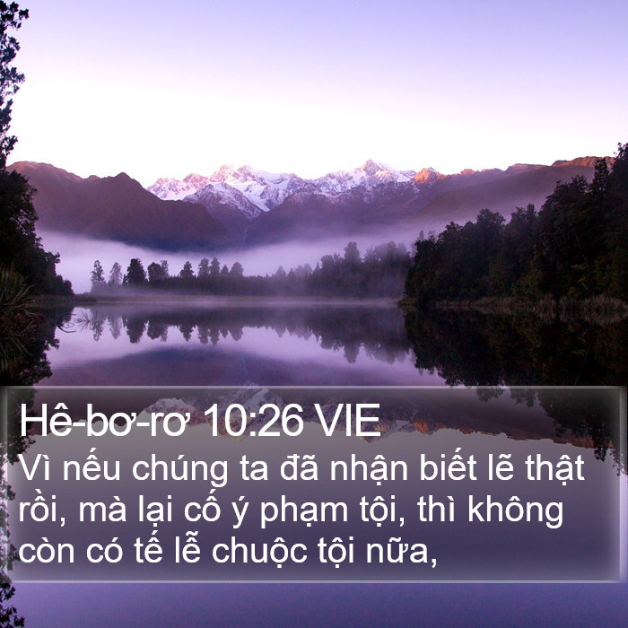 Hê-bơ-rơ 10:26 VIE Bible Study