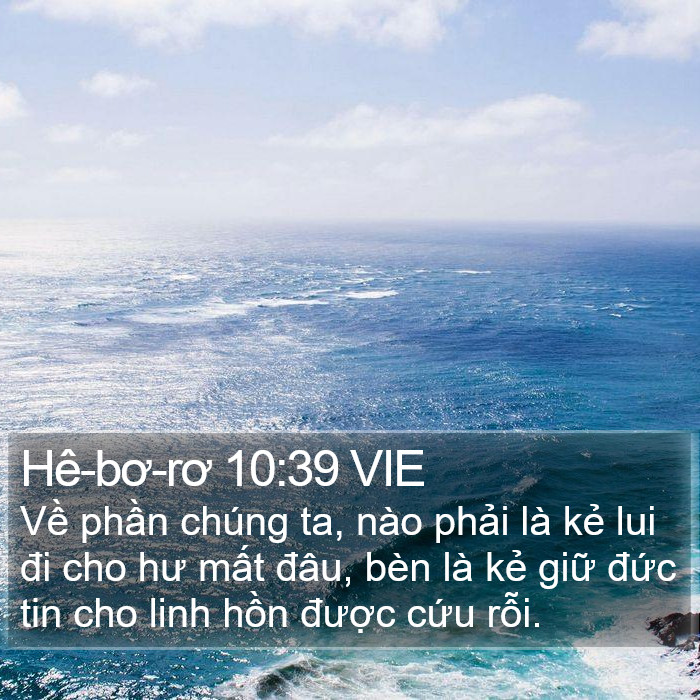 Hê-bơ-rơ 10:39 VIE Bible Study