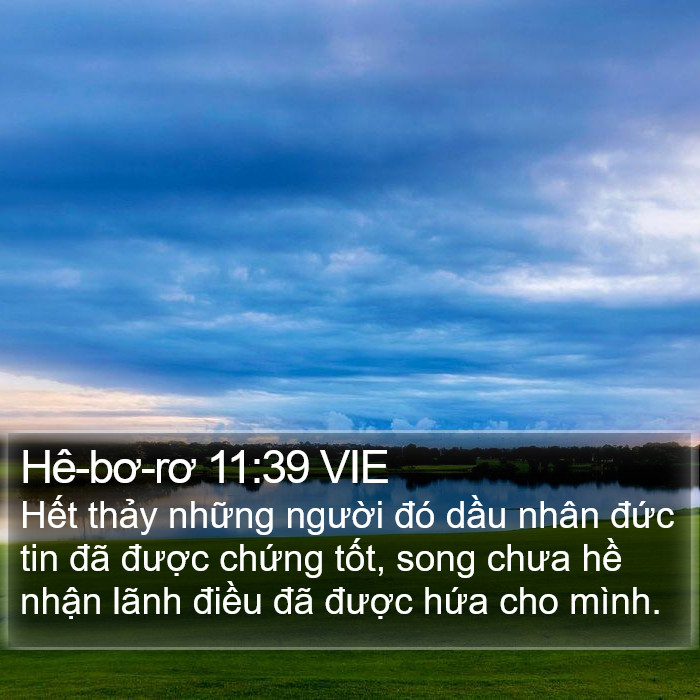 Hê-bơ-rơ 11:39 VIE Bible Study