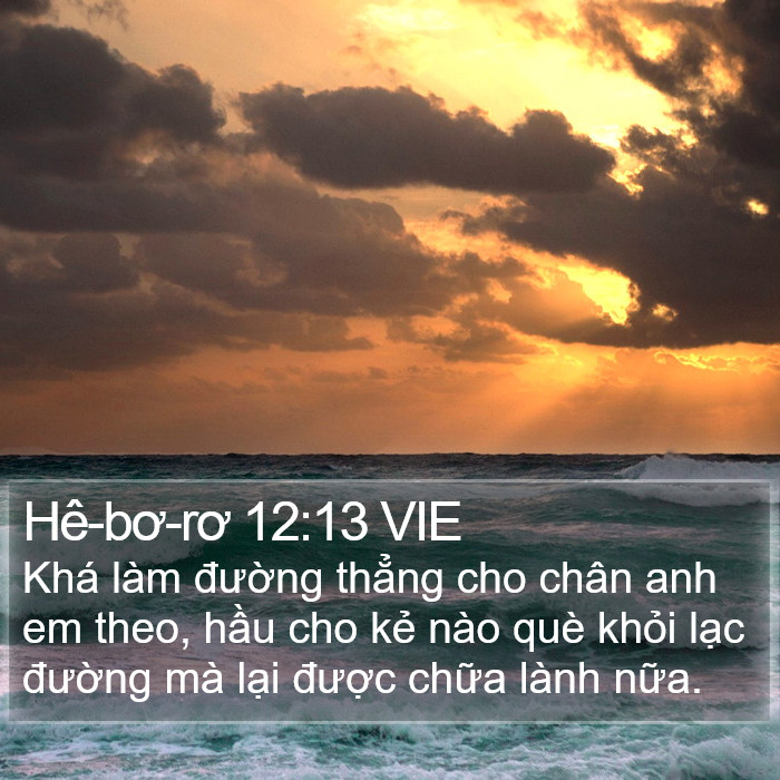 Hê-bơ-rơ 12:13 VIE Bible Study