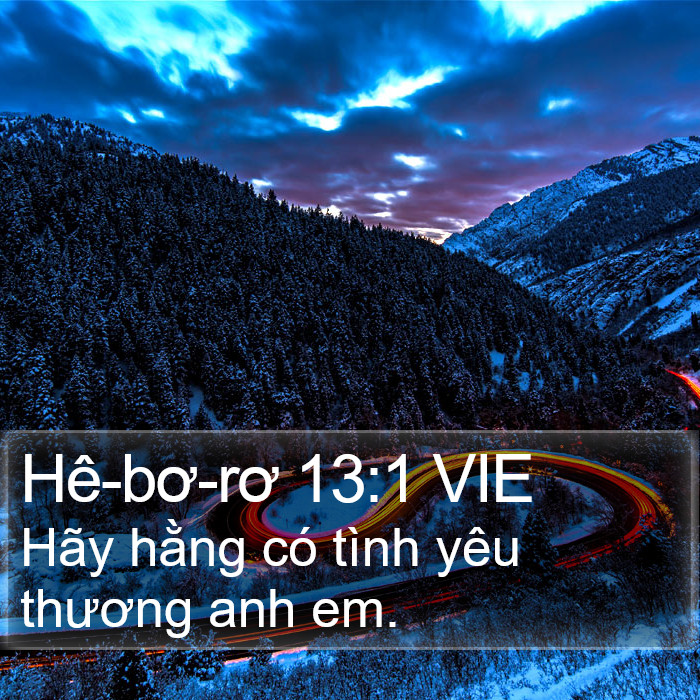 Hê-bơ-rơ 13:1 VIE Bible Study