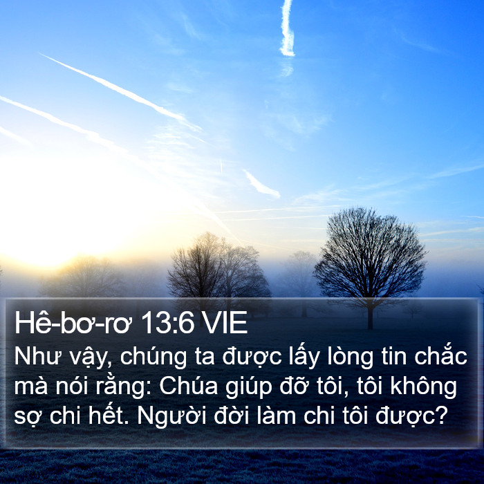 Hê-bơ-rơ 13:6 VIE Bible Study