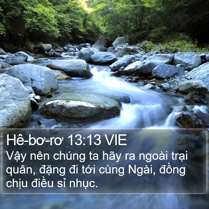 Hê-bơ-rơ 13:13 VIE Bible Study