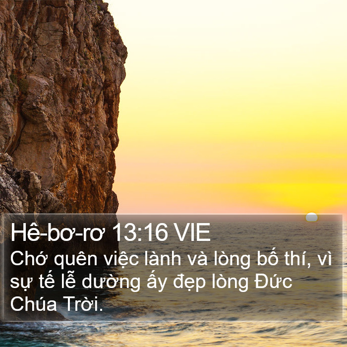 Hê-bơ-rơ 13:16 VIE Bible Study