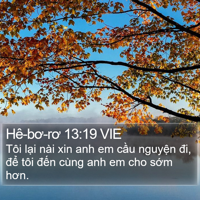 Hê-bơ-rơ 13:19 VIE Bible Study